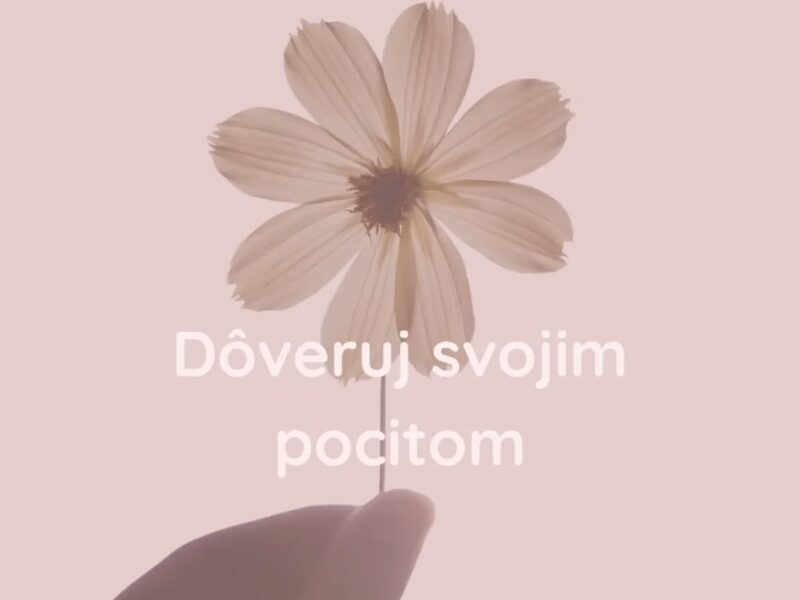 Dôveruj svojim pocitom